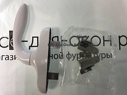 Ручка на алюминиевую створку, Stublina, поворотная, цвет: БЕЛЫЙ
