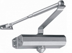 Доводчик Нора-М/Door Closer (Китай), до 50 кг, цвет: серебро